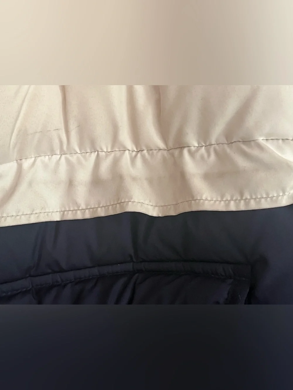 J. Crew Signature Puffer Navy and White size XL